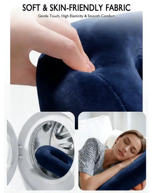 Alt view image 7 of 7 - Tablet Pillow Stand for Bed with Detachable Snack Bowl, Blue