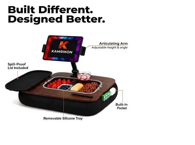 Alt view image 5 of 7 - Lap Desks, Adjustable Cushion with Device Holder Fits 4.7-13