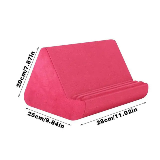 Alt view image 5 of 6 - Tablet Pillow Stand with Pocket,Adjustable 3 Viewing Angle,Lazy Holder for Bed Sofa,Compatible with iPads Tablets eReaders Smartphones Books Magazines