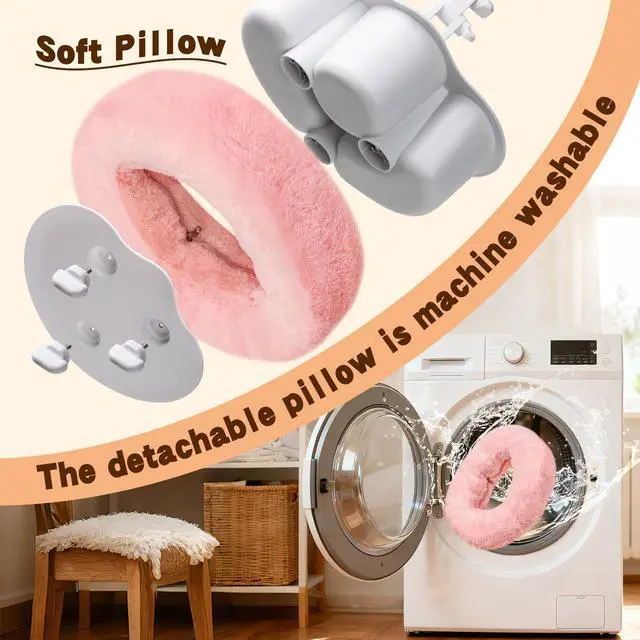 Alt view image 6 of 7 - Tablet Pillow Stand with 3 Detachable Snack Bowl, 360° Rotating Arm, Soft Plush Cushion, Hands-Free Pillow Holder for 4.7-13" iPad Kindle Phone, Ideal for Bed Couch Reading Watching