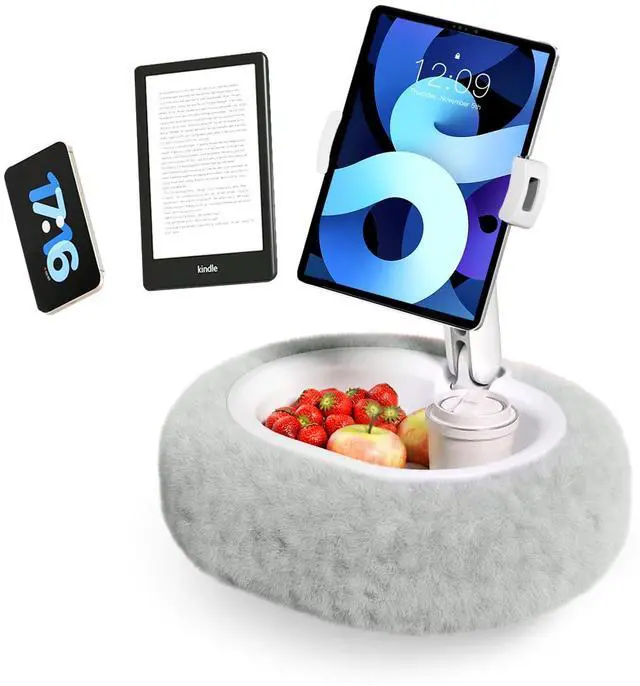 Main image of Tablet Stand Pillow for Bed, Adjustable Tablet Stand with Detachable Snack Bowl, Phone Stand for Bed, Kindle Holder, iPad Holder, Tablet Holder for Reading, Watching Videos and Streaming