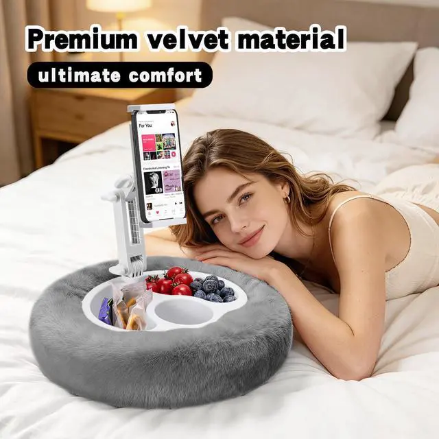 Alt view image 2 of 7 - Tablet Pillow Stand, 360° Rotating Kindle Holder for Bed and Sofa Use