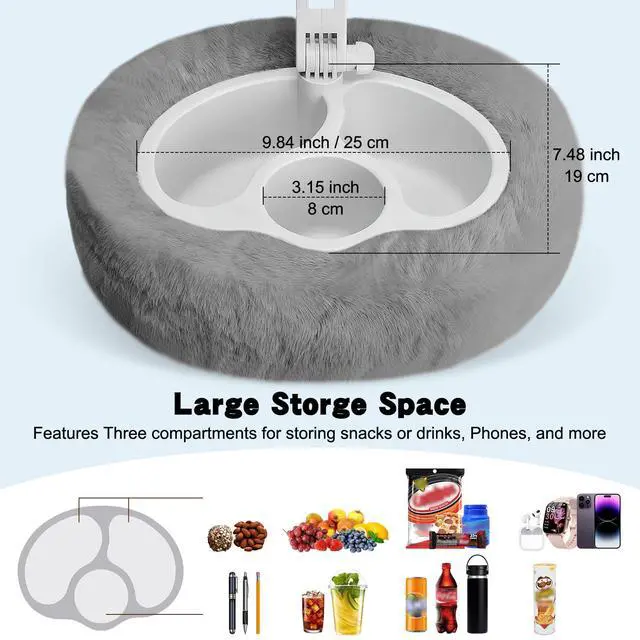 Alt view image 3 of 7 - Tablet Pillow Stand, 360° Rotating Kindle Holder for Bed and Sofa Use