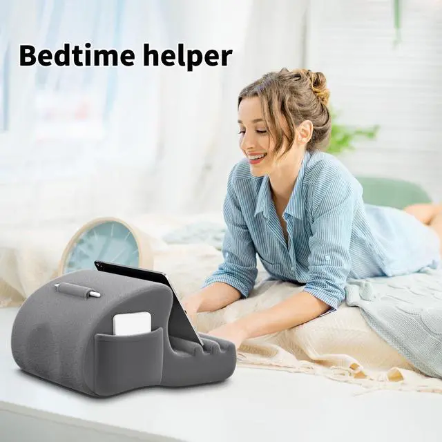 Alt view image 3 of 7 - Tablet iPad Pillow Stand, Tablet Holder for Lap, Pillow Pad for iPad