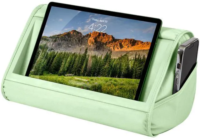 Main image of Tablet Pillow Stand - Sage Green, 11" Slot