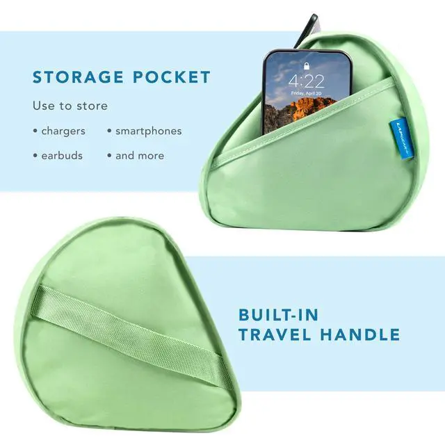 Alt view image 4 of 7 - Tablet Pillow Stand - Sage Green, 11" Slot
