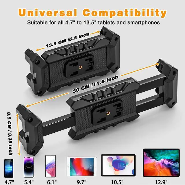 Alt view image 6 of 7 - Tablet Stand Holder, Gooseneck iPad Desk Mount with C-Clamp