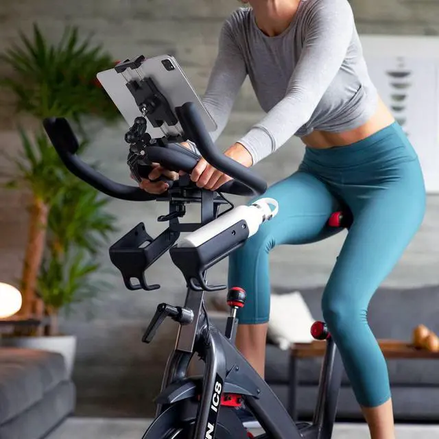 Alt view image 2 of 7 - Tablet Holder for Treadmill/Spin Bike/Stroller/Wheelchair/Golf Cart/Poles/Music Stand/Stationary Bike,360°Adjustable iPad Mount,Compatible with 7~12.9" iPad/Nexus/Fire HD/e-Book/LG G/Switch