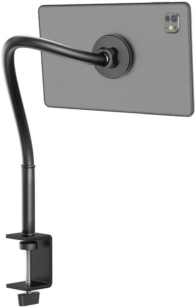 Main image of Magnetic Gooseneck Tablet Holder, iPad Desk Clamp Mount for Bed & Desk
