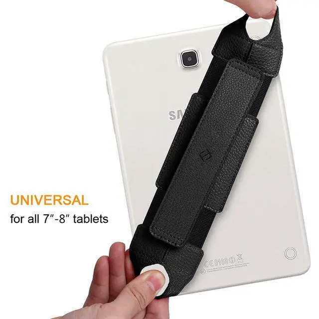 Alt view image 4 of 7 - Universal Tablet Hand Strap Holder for 7-8 Inch Tablets, Black