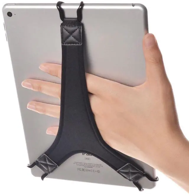 Main image of Security Hand Strap Holder for Tablets Anti-Drop Secure Grip Black