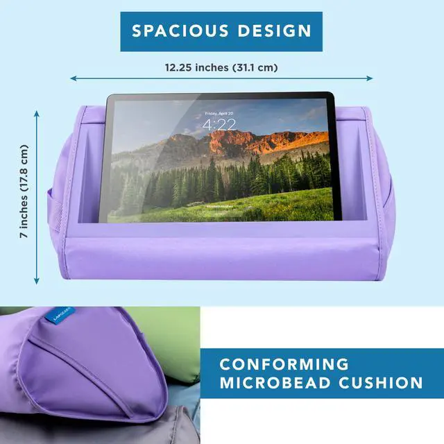 Alt view image 5 of 7 - Tablet Pillow Stand - Purple Amethyst, 11" Slot