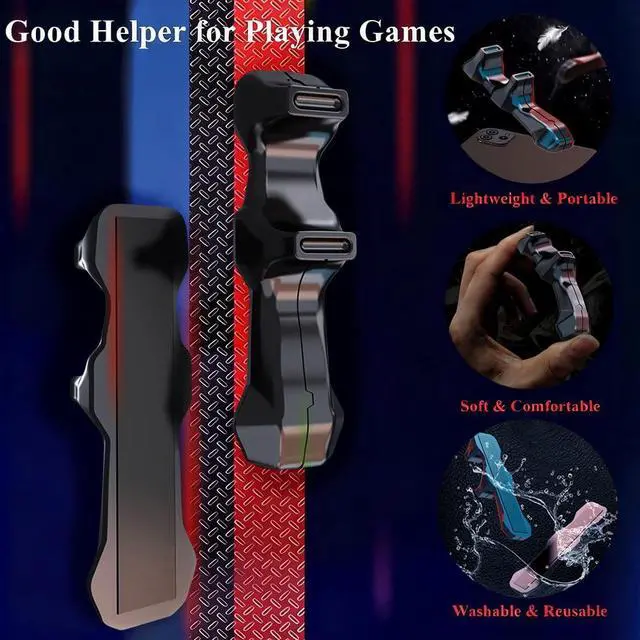 Alt view image 3 of 7 - Gaming Handle for iPad, Multi-Finger Operation Silicone Gamepad Grip, Tablet Game Controller for PUBG/Knives Out/Rules of Survival
