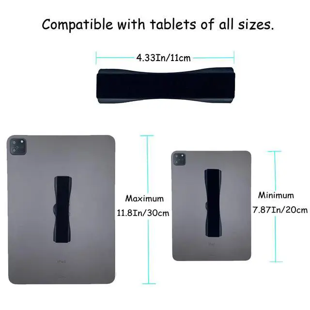 Alt view image 2 of 6 - Hand Holder Strap for iPad, Tablet & Large Phone, Handle Grip