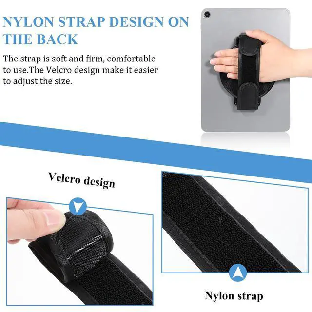 Alt view image 5 of 7 - Tablet Stand with Hand Strap Sticky Tablet Stand with Adhesive Patch