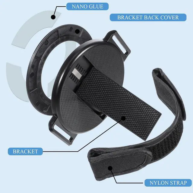 Alt view image 3 of 7 - Tablet Stand with Hand Strap Sticky Tablet Stand with Adhesive Patch