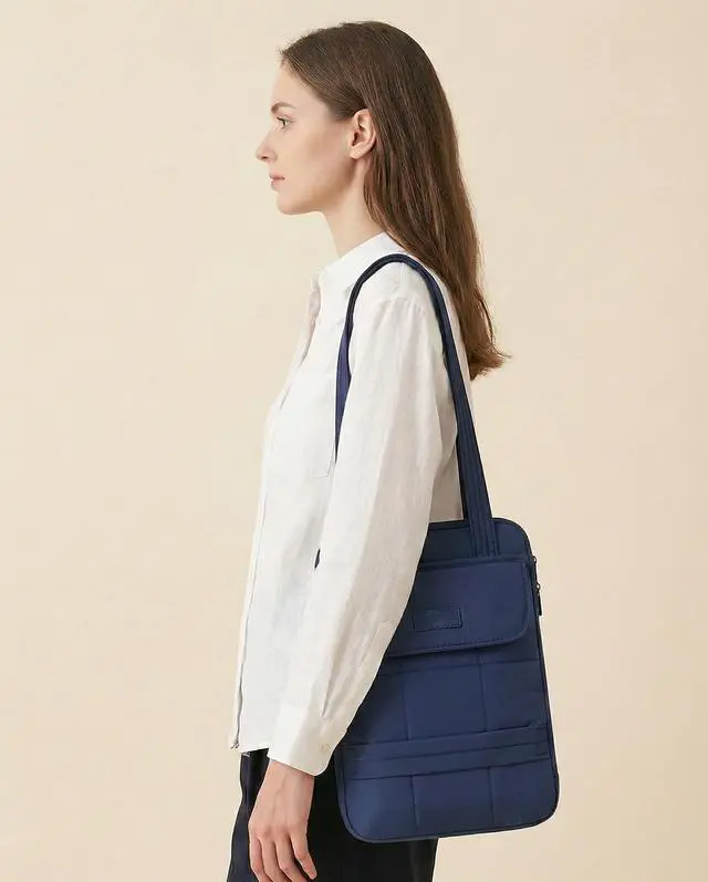 Alt view image 2 of 7 - Puffy Laptop Sleeve 13 inch, Navy Blue