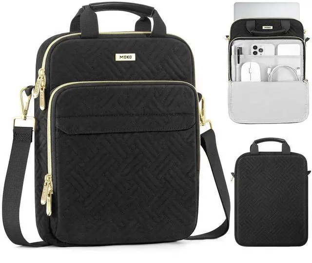 Main image of 13-14 Inch Puffy Laptop Sleeve Shoulder Bag Carrying Case with Handle