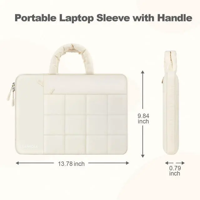 Alt view image 6 of 7 - 360 Protective Laptop Case 13.3 inch,13-14 inch Puffy Laptop Sleeve