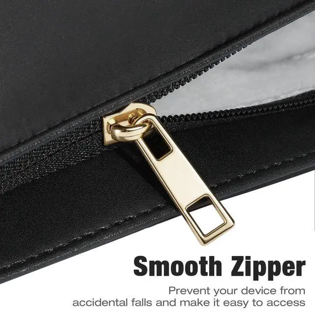 Alt view image 5 of 7 - 13.3-14 Inch Puffer Quilted Laptop Sleeve Soft Inner Lining Carry Case