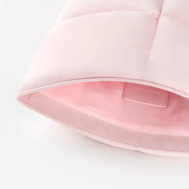 Alt view image 4 of 5 - Puffy Laptop Sleeve 13 Inch 14 Inch, Quilted Puffer Laptop Carrying Case, Pillow Case Compatible with MacBook Air M4 2025 M3 M2 M1, MacBook Pro M5 M4 Pro/Max, Light Pink