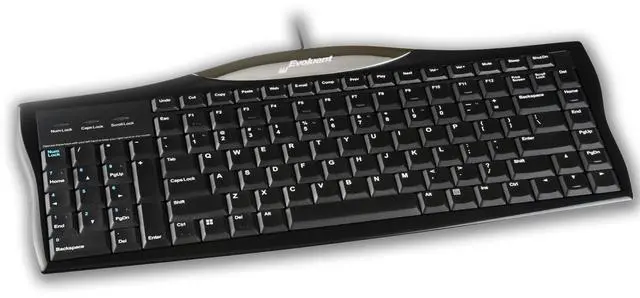 Main image of R3K Ergonomic Keyboard, Reduced Reach Wired Keyboard, Number Pad