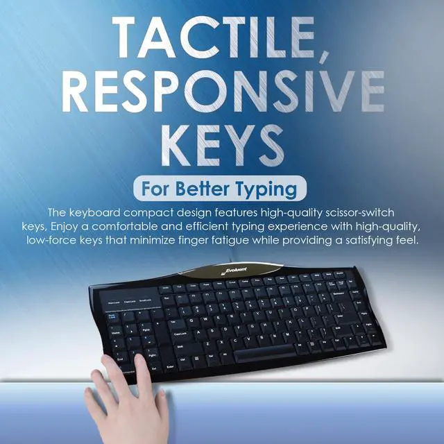 Alt view image 3 of 6 - R3K Ergonomic Keyboard, Reduced Reach Wired Keyboard, Number Pad