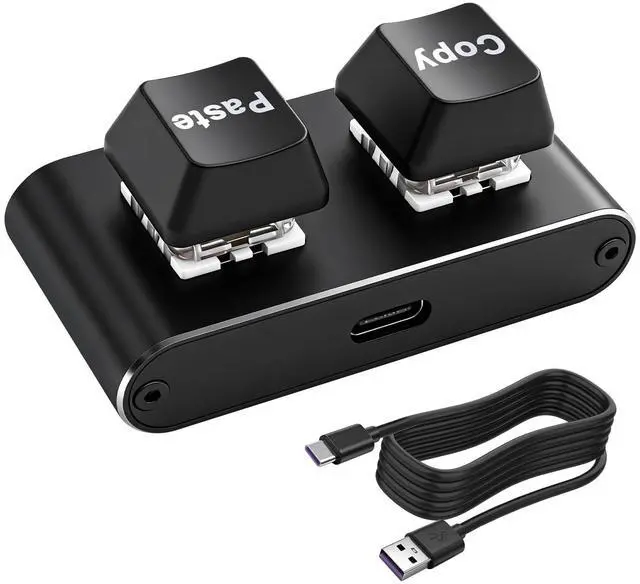 Main image of Copy and Paste Keyboard Mini 2 Key Keypad USB Type-C PC Hot Swap