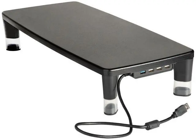 Main image of Monitor Computer Stand, 21.6 in x 9.4 in, 4 Port USB Hub