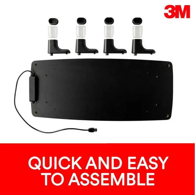 Alt view image 5 of 7 - Monitor Computer Stand, 21.6 in x 9.4 in, 4 Port USB Hub