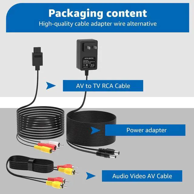 Alt view image 5 of 7 - AC Adapter for Nintendo SNES Nes Power Cord