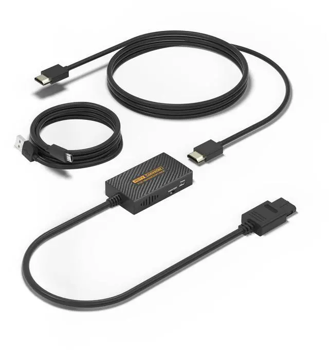 Main image of N64 to HDMI Adapter, N64 HDMI, HDMI Converter for N64/Game Cube/SNES/SFC Support 16:9/4:3 Conversion with Link Cable and USB Cable