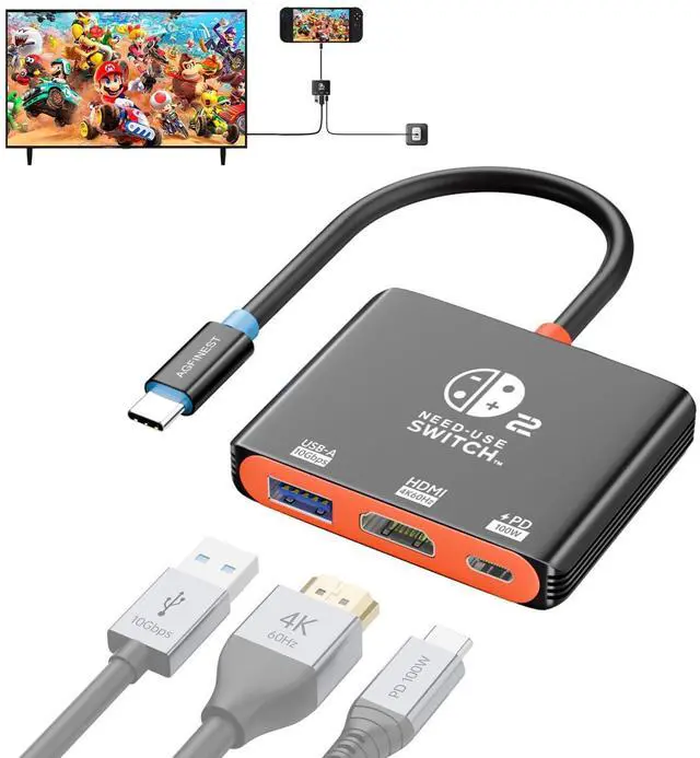 Main image of Portable Handheld Gaming Dock USB C Dock with 4K@60Hz HDMI Adapter