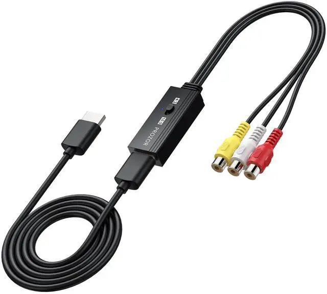 Main image of RCA to HDMI Converter - 4:3/16:9 Switch, AV to HDMI Adapter for TV