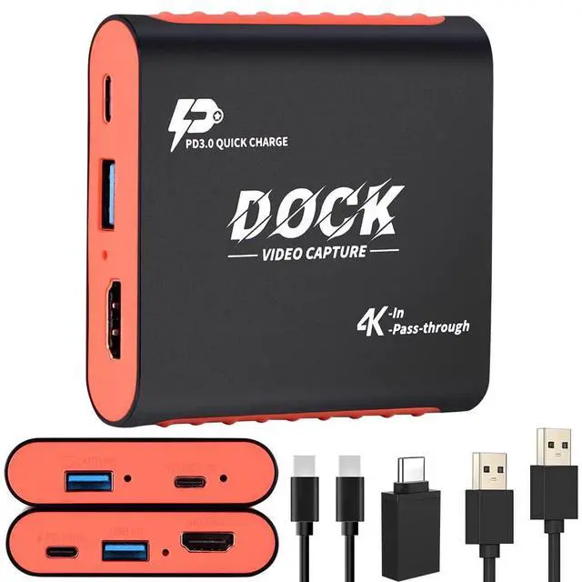 Main image of 2-in-1 Capture Card Dock for Switch 2/Switch/Steam Deck, 1080P 60FPS