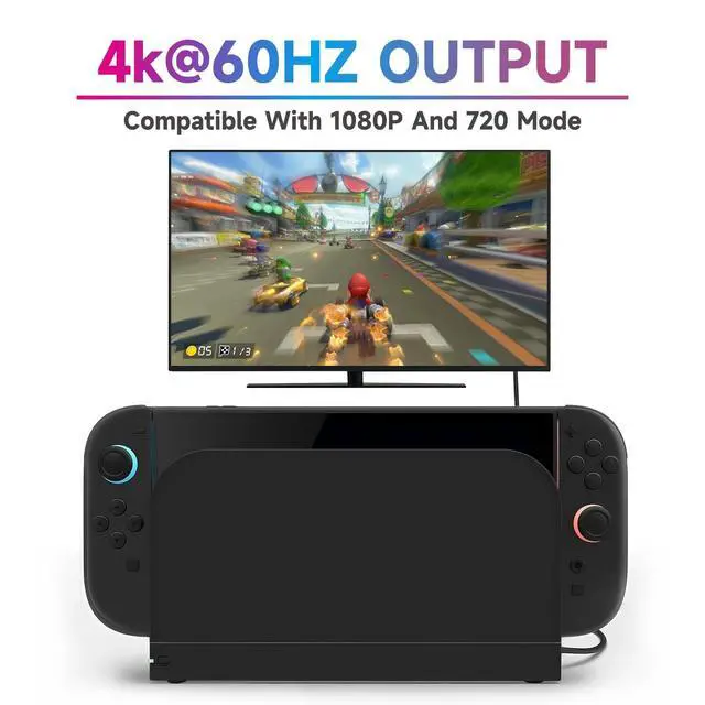 Alt view image 2 of 5 - for Switch 2 TV Dock Station Replacement Switch 2 TV Dock Kit, 4K@60Hz HD HDMI Cable and 60W Fast Charging, Compatible with Nintendo Switch 2 Only