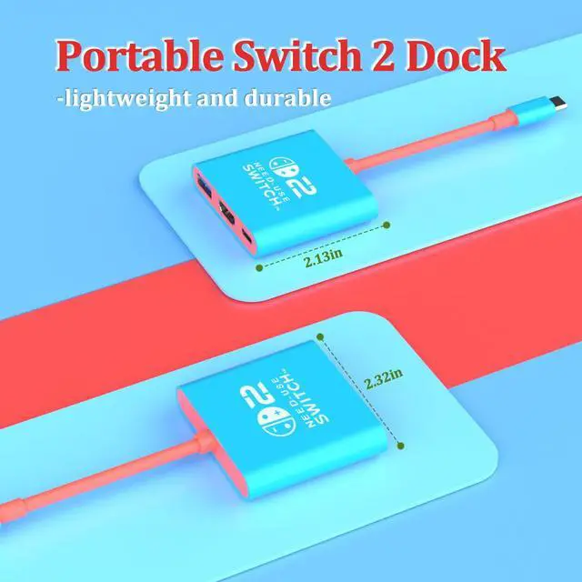 Alt view image 5 of 6 - Switch 2 Dock for Nintendo Switch2 Tv Adapter Portable Switch2 Docking Station, Switch TV Adapter Compatible Steam Deck/Switch OLED, USB C to HDMI Adapters Support 4K/1080P Switch2 TVs Dock Mode