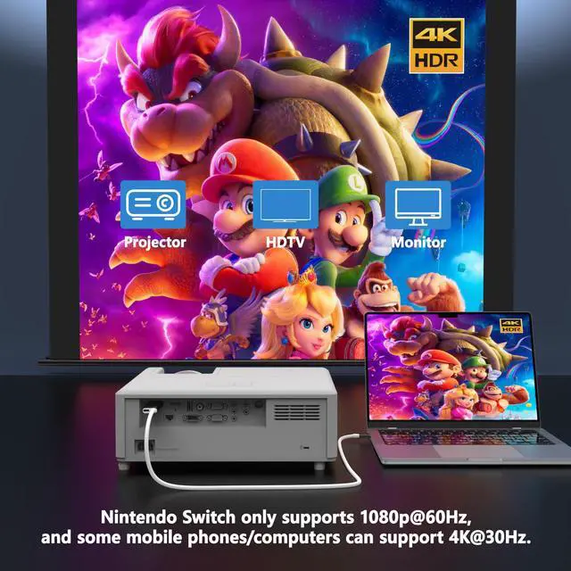 Alt view image 5 of 7 - Portable Switch Dock USB C to 4K HDMI Conversion Cable for Nintendo Switch/Switch OLED, TV HDMI Adapter Cable Compatible with Nintendo Switch, Steam Deck, Laptop,Tablet, Mobile Phone