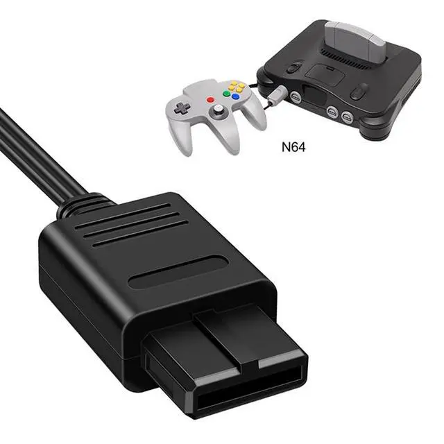 Alt view image 2 of 6 - HDMI Cable, N64 to HDMI Adapter Cables HD Converter Connector Video Conversion Line 1080P/720P 1M Cord Compatible with Nintendo 64 N64/NGC/SNES, TV/Monitor