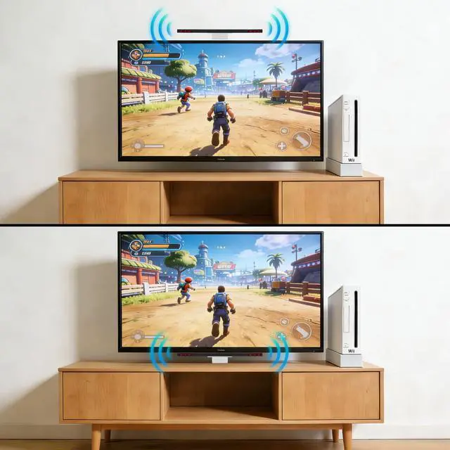 Alt view image 6 of 7 - Motion Sensor Bar for Wii, Sensor Bar for Nintendo Wii and Wii U Console