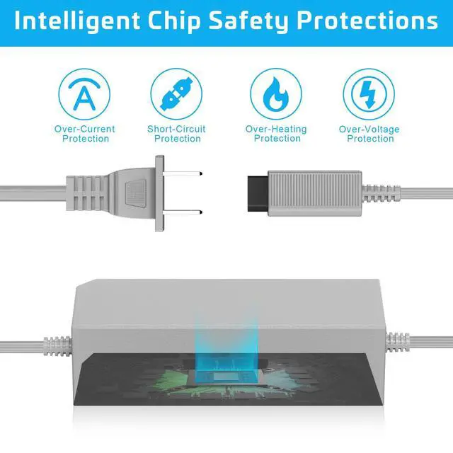 Alt view image 2 of 7 - 3 in 1 Wii Wired Motion Sensor Bar + AC Power Supply Adapter Cord + Composite Audio Video Cable Compatible with Nintendo Wii (Not for Wii U)