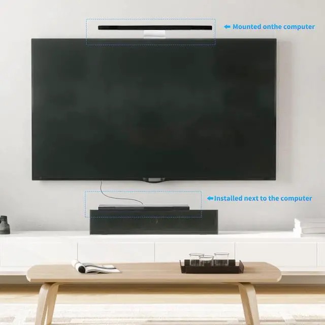 Alt view image 7 of 7 - 2 in 1 Accessories Bundle Kits for Wii, Wired Infrared Ray Sensor Bar and Wii to hdmi Converter Compatible with Nintendo Wii