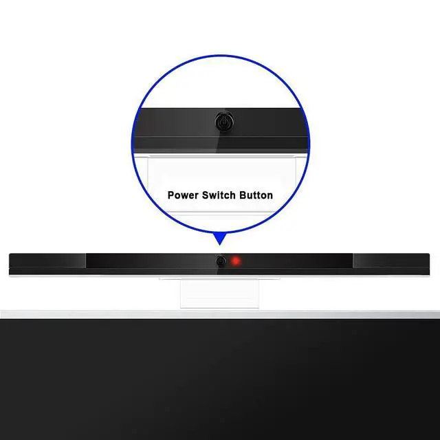 Alt view image 4 of 7 - Wii Wireless Sensor Bar, for Wii Sensor Bar Replacement Compatible with Nintendo Wii/Wii U Console with Stable Stand, Black