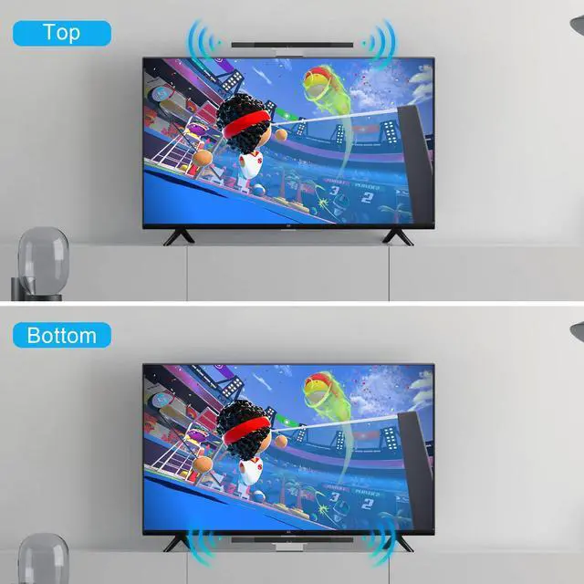Alt view image 4 of 7 - Wii Wired Infrared Ray Sensor Bar Replacement Video Game Accessories Compatible with Nintendo Wii and Wii U Console, Includes Clear Stand