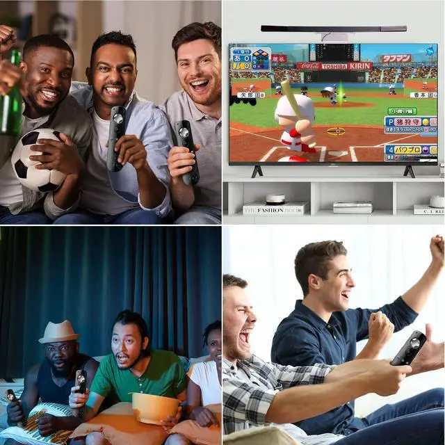 Alt view image 7 of 7 - Replacement Wired Infrared IR Ray Motion Sensor Bar Compatible Nintendo Wii and Wii U Console (Silver/Black)
