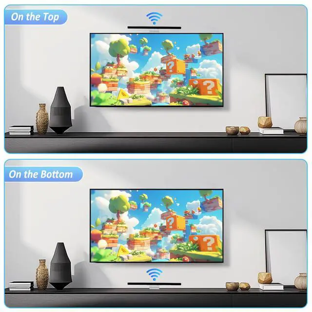 Alt view image 4 of 7 - Motion Sensor Bar for Wii - Wired USB Sensor Bar Replacement for Nintendo Wii and Wii U Console - Game Accessories for Wii, Wii U