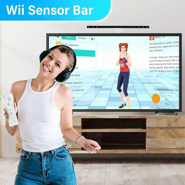 Alt view image 5 of 6 - 4 in 1 Wii Replacement Cables Set, Wii AC Power Adapter + Wii to hdmi Converter+ Wired Motion Sensor Bar and Composite Audio Video Cable for Nintendo Wii