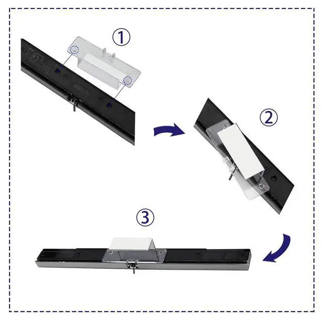 Alt view image 4 of 7 - USB Sensor Bar for Wii, Replacement Wired Infrared Ray Sensor Bar for Nintendo Wii and Wii U Console