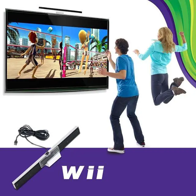 Alt view image 5 of 7 - USB Sensor Bar for Wii, Replacement Wired Infrared Ray Sensor Bar for Nintendo Wii and Wii U Console