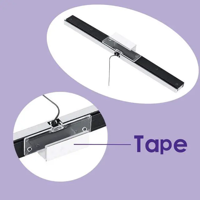 Alt view image 7 of 7 - USB Sensor Bar for Wii, Replacement Wired Infrared Ray Sensor Bar for Nintendo Wii and Wii U Console